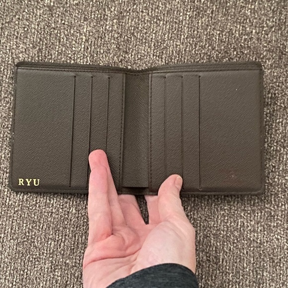 Pre-owned Louis Vuitton Damier
Ebene Leather Wallet Men's BiFold Wallet - Picture 11 of 12